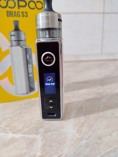 Voopoo Drag S3 Kit - Puff clear menüpont