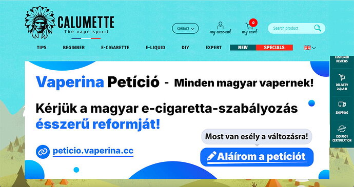 Calumette banner