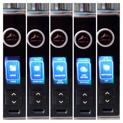 Voopoo Drag S3 Kit - Menü