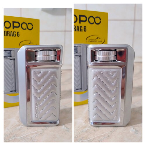 Voopoo Drag 6 - Párnázott oldalai a vezérlőkerékkel