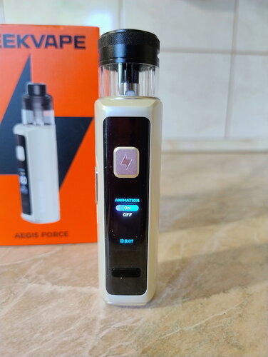 Geekvape Aegis Force POD - Animation menüpont