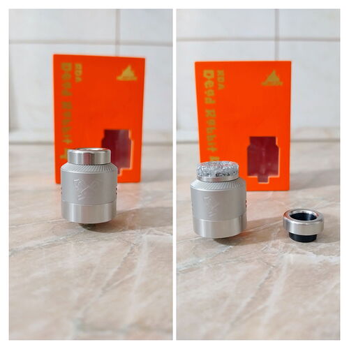 Hellvape Dead Rabbit 4 RDA - A fém és az Ag+ drip tip