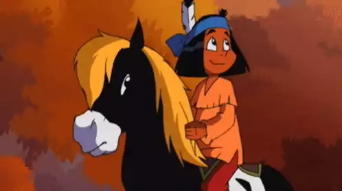 Yakari Rides Little Thunder