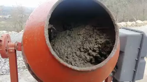 Concrete Mixer Mixing Concrete